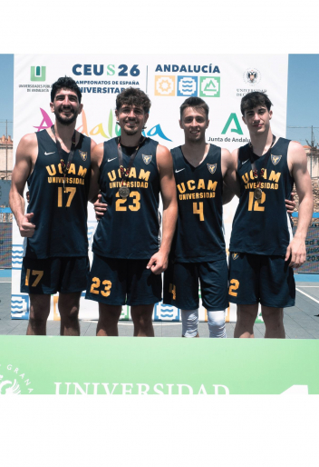La UCAM gana el oro masculino en Baloncesto 3x3 en los CEUS