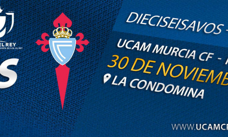 Dieciseisavos de la Copa del Rey: UCAM Murcia - RC Celta de Vigo