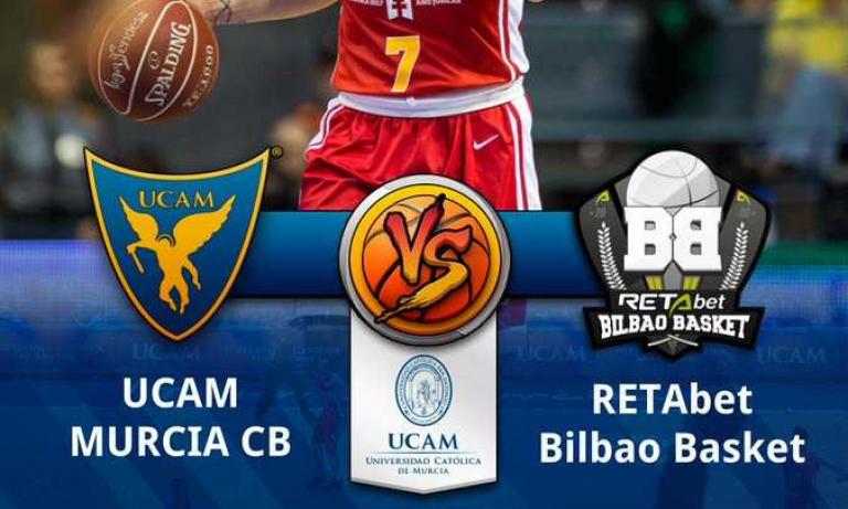 El UCAM Murcia CB – RETAbet Bilbao Basket, desde 10 euros