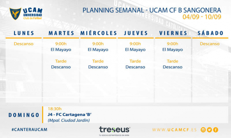 Plan de trabajo del filial (04/09 - 10/09)