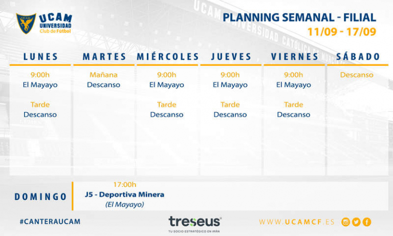 Plan de trabajo del filial (11/09 - 17/09)