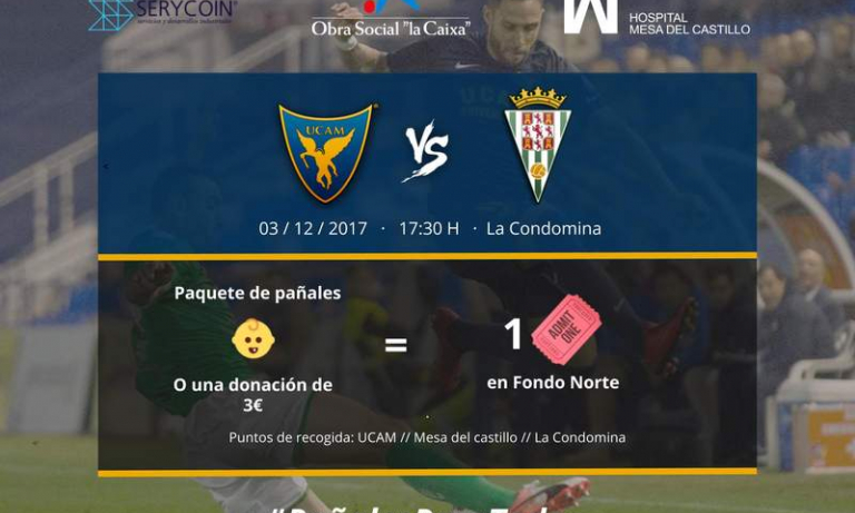 El UCAM Murcia CF recogerá pañales para los niños más desfavorecidos