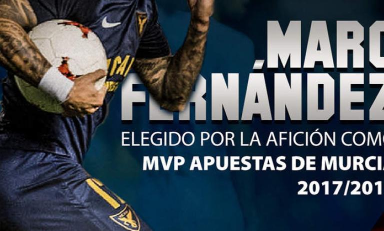 Marc Fernández, MVP Apuestas de Murcia 2017/18