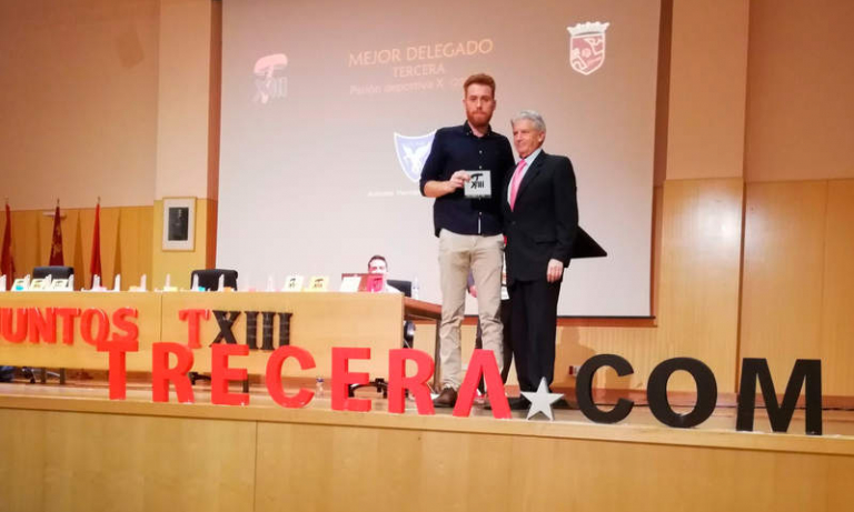  El delegado del filial, Antonio Hernández, galardonado en la X Gala Pasión Deportiva