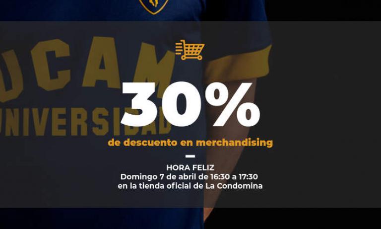 Hora feliz: 30% de descuento en merchandising en la previa del UCAM Murcia - Badajoz