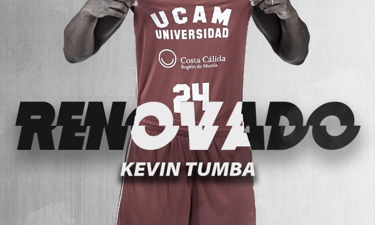 Kevin Tumba renueva con el UCAM Murcia CB