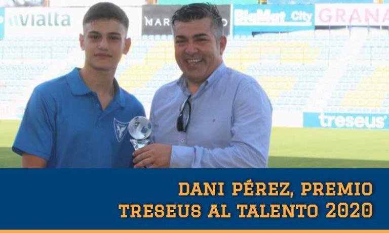 Dani Pérez recibe el Premio Treseus al Talento 2020