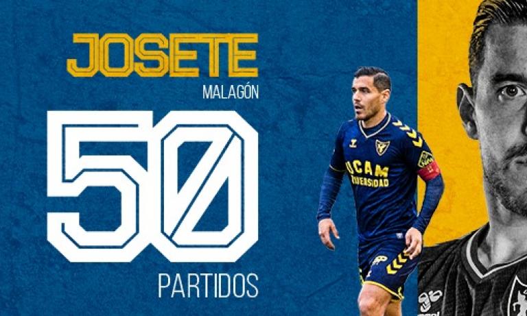 Josete Malagón cumple 50 partidos en el UCAM Murcia