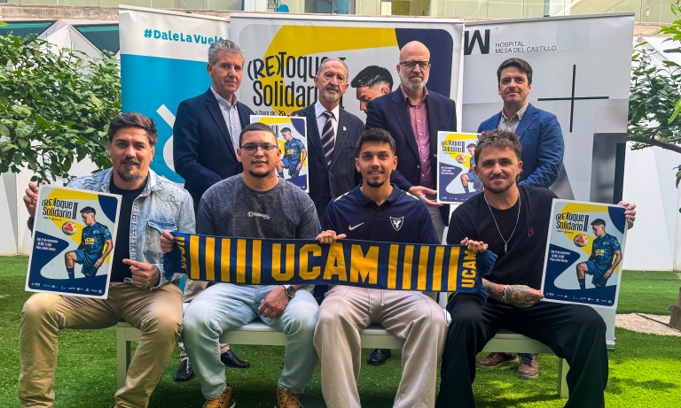 Presentación del evento solidario con ANCAP en Mesa del Castillo