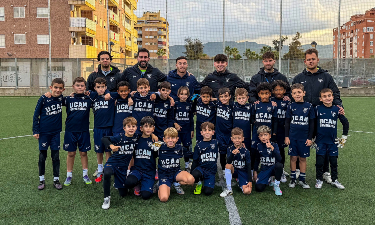 Ale Marín visitando a nuestros canteranos