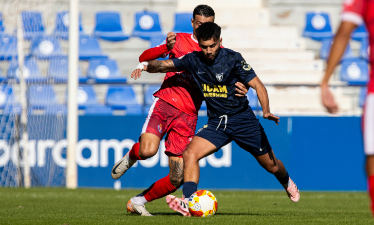 Pablo Hernández durante un partido en el Heredia 21 La Condomina