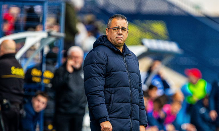 Germán Crespo durante un partido 
