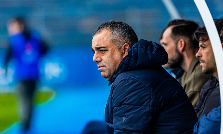 Germán Crespo durante un partido 