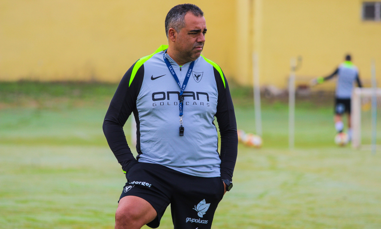 Germán Crespo durante un entrenamiento 
