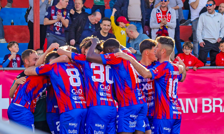 Celebración de gol del Yeclano Deportivo