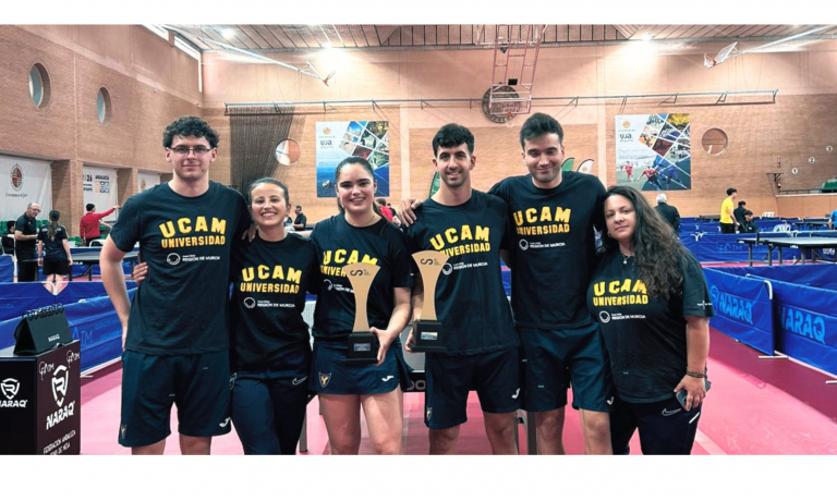 La UCAM gana cinco medallas en los CEUS de Tenis de Mesa