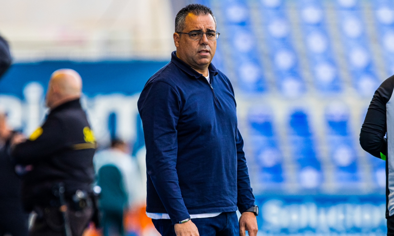 German Crespo durante un partido en el Estadio Heredia 21 La Condomina