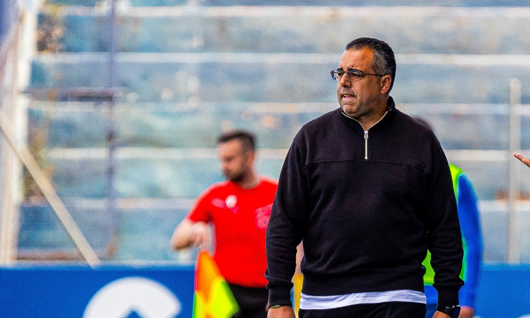 Germán Crespo durante un partido en el Estadio Heredia 21 La Condomina