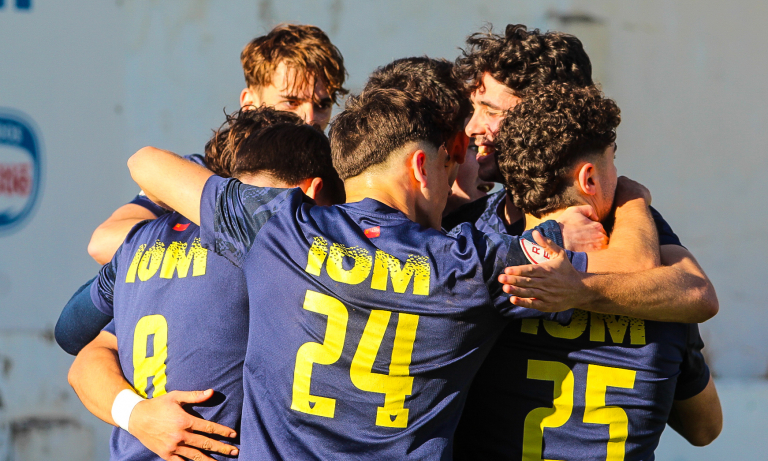 Celebración de gol de nuestro filial