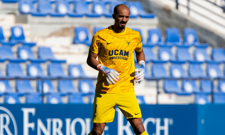 Ackermann durante un partido en el Estadio Heredia 21 La Condomina