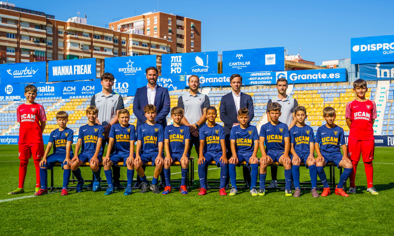 Plantilla del Alevín B del UCAM Murcia CF