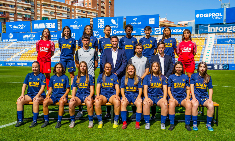 Plantilla del Femenino B del UCAM Murcia CF