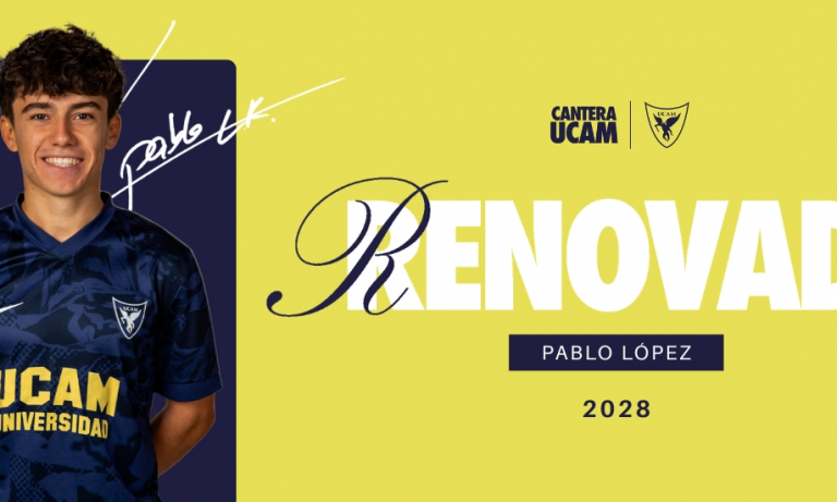 Pablo López seguirá vinculado al UCAM Murcia CF hasta 2028