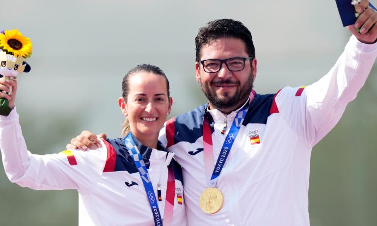 Fátima Gálvez y Alberto Fernández, campeones olímpicos de trap mixto