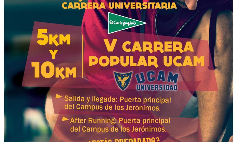 La UCAM celebra su V Carrera Popular, adherida al  Circuito de Running Universitario We Are Ready El Corte Inglés